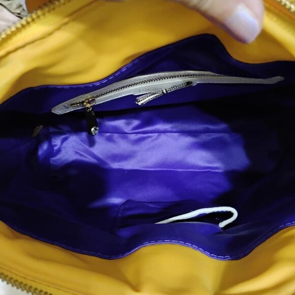 HENRI BENDEL Jetsetter Yellow Nylon Convertible Backpack/ Crossbody Bag - Picture 11 of 13